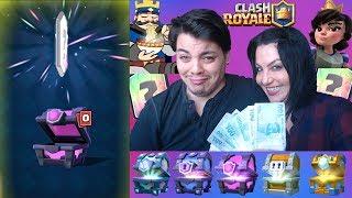 1385 TL ANNEME HER SANDIKTAN AÇTIRIYORUM 3 EFSANEVİ Clash Royale