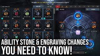 LOST ARK  Tier 4 Ability Stones & Engraving Changes YOU MUST KNOW as DPS & Support