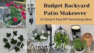 BUDGET BACKYARD PATIO MAKEOVER 11 Cheap and Easy DIY Decorating Ideas and Projects