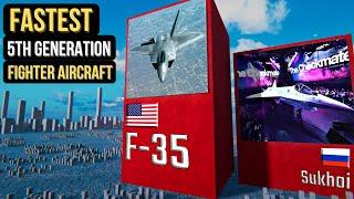 Fastest 5th Generation Fighter Aircraft  Comparison