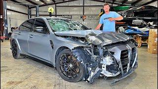 Rebuilding A Wrecked 2023 BMW M3 Part 1