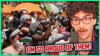 University Protests Are Going Strong & The Media is FURIOUS  Hasanabi Reacts