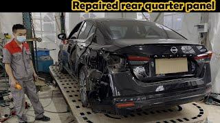 $3000 to perfectly repair Nissan Altima side collision  Accident car repair