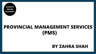 PROVINCIAL MANAGEMENT SERVICES PMS