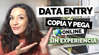  Ganar dinero Copiando y Pegando como DATA ENTRY Trabajos Online SIN EXPERIENCIA ️