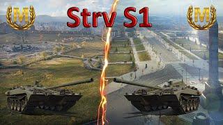 2 боя2 МАСТЕРА WoT  Шведский прем танк 8 уровня STRV S1 - Лучшая ПТ Швеции в игре Мир Танков