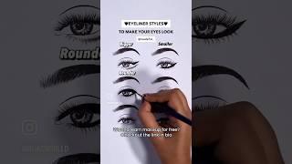 Eyeliner Styles #makeupartist #makeuptutorial #viralvideo #viral #eyemakeupartist #makeuptricks