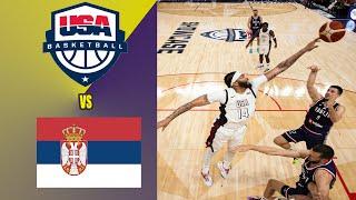 LeBron James & Anthony Davis Highlights vs Serbia  Team USA Highlights  July 17th 2024