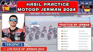 Hasil MotoGP Hari ini - Hasil Latihan Bebas MotoGp Jerman 2024 - Practice Gp Jerman - Jadwal motogp