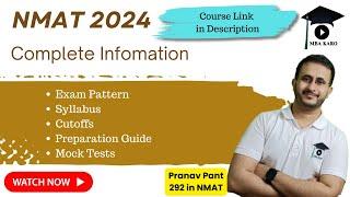 Course Launch for NMAT 2024  Complete Information  Pattern  Syllabus  Cutoffs  Mock Tests