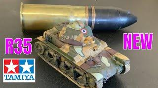Building the New 135 Tamiya R35 French Tank review and complete build