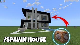 MINECRAFT BEDROCK HOW TO SPAWN A MODERN HOUSE USING COMMANDS USING FUNCTION