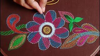 নকশীকাঁথা সেলাই Nokshi Katha Hand Embroidery Traditional Bangladeshi Nokshi Katha Stitch Tutorial