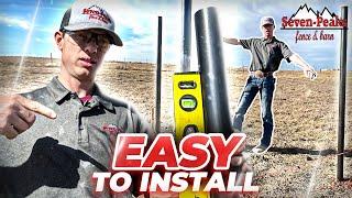 How To Easily Install Metal FENCE POSTS - Step-By-Step Guide