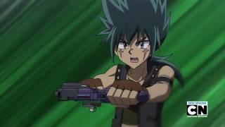 Beyblade Metal Fury - Kyoya vs Dynamis