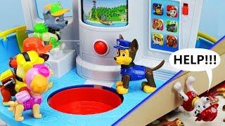 MARSHALLS IN TROUBLE Paw Patrol My Size Lookout Tower Rescue Mission & Puzzle Toy Video