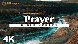 Bible Verses on Prayer  4K  12 Minutes  50+ Scriptures  Audio Bible + Music