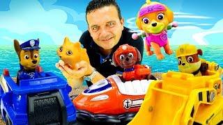 Paw Patrol de juguete. Una serie de juegos con la Patrulla Canina. Videos para niños