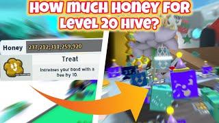 How Much Honey for a Level 20 Hive? Bee Swarm Simulator