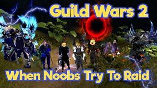 Guild Wars 2 When Noobs Try To Raid Funny Moments