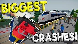 CREATING THE BIGGEST TRAIN CRASH - Beware of Trains Gameplay - Train Crash Simulator