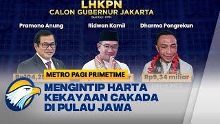 Intip Kekayaan Cakada di Pulau Jawa Pramono Terbanyak Disusul RK & Dharma