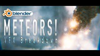 Meteor Strike in Blender 3d VFX Breakdown ft. KHAOS add-onWalkthrough and tutorial out now