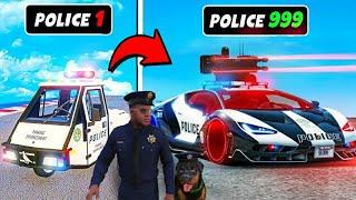 Franklin Upgrading POLICE CARS to GOD POLICE CARS in GTA 5  CHOP Police Officer  Lovely Gaming