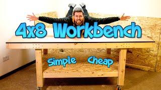 Making an easy workbench 4x8 - with free cut list