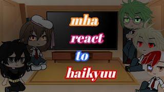 · BNHAMHA react to HAIKYUU · AMV · 1?