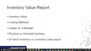 Understanding the Inventory Value Report in AX 2012