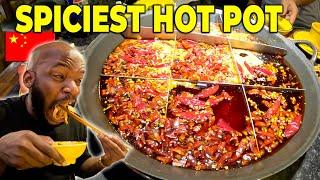 I Tried The SPICIEST HOT POT in Chongqing China 