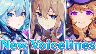 Every New Voice line about Mika  ft. Eula Lisa Jean  Genshin Impact voice lines lore