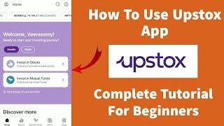 How To Use Upstox App In Tamil Beginners Tutorial  How To Invest In Upstox App Tamil