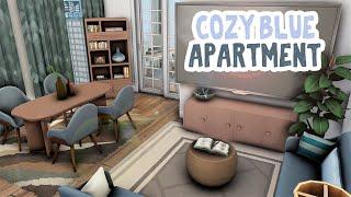 Cozy Blue Apartment   The Sims 4 Apartment Renovation Speed Build