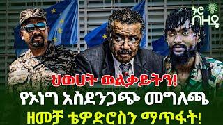 የኦነግ አስደንጋጭ መግለጫ - ዘመቻ ቴዎድሮስን ማጥፋት