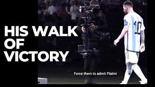 How Messi walked to lift the world cup @verif_football
