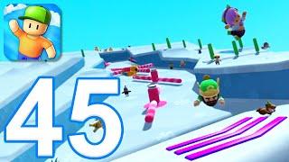 Stumble Guy‪s‬ - Gameplay Walkthrough Part 45 - New Map Ice Caramba iOS Android