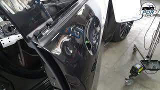 Mercedes S-Class aluminum door paintless hail repair