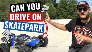 Can You drive on Skatepark? Should You? Team Corally Factory Insider EP03