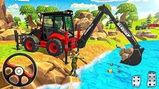 TRACTOR ANDJCB 3DX BACKHOE LOADER BUS SIMULATOR INDONESIA DRIVING LIVE STREAM Live#144