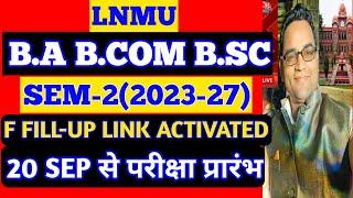 Lnmu UG Semester 2 Exam 2024