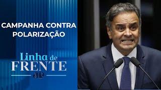 Aécio Neves “Há vida inteligente entre os extremos”  LINHA DE FRENTE