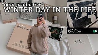 6AM PRODUCTIVE WINTER DAY IN THE LIFE  giveaway reminder TJ Maxx &Hobby Lobby fail puppy content