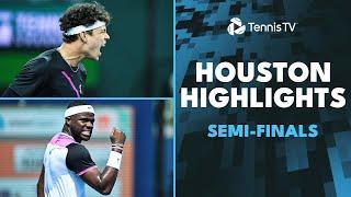 Shelton Plays Etcheverry Tiafoe Faces Darderi  Houston 2024 Semi-Finals Highlights