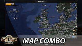 ETS2 1.36  Canada Map + ROS 7.7 + PR 2.4.1 + 15 Maps  Map Combo