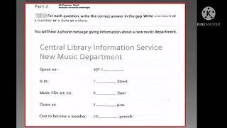 A2 KET  Listening Test1  Cambridge