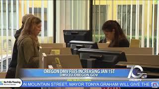 Oregon DMV fees increasing on January 1st