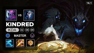 Kindred vs Evelynn Jungle -  EUW Master - Patch 14.1 Season 14