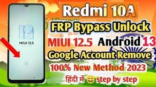 Redmi 10a Frp Bypass 11 12.5  version 2023